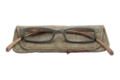 Reading glasses Klammeraffe 02 silver-copper with case