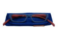 Lesebrille Klammeraffe 04 blue-red mit etui Lesebrille Klammeraffe 04 blue-red mit etui