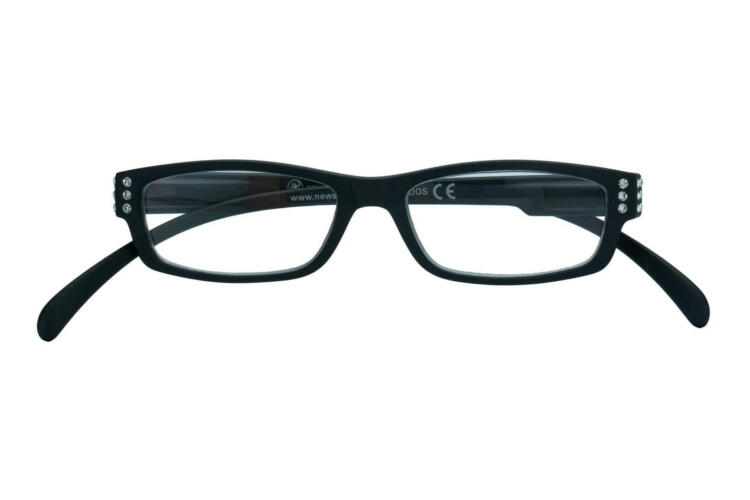 Lesebrille Klammeraffe No. 05 schwarz-strass geschlossen Lesebrille Klammeraffe No. 05 schwarz-strass geschlossen