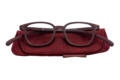 Reading glasses Klammeraffe No. 10 burgundy with case