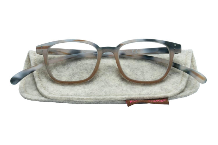 Lesebrille Klammeraffe No. 10 horn mit-etui Lesebrille Klammeraffe No. 10 horn mit-etui