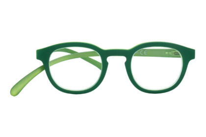 Klammeraffe-reading-glasses-14-green-frontal Reading glasses Klammeraffe no. 14 green frontal