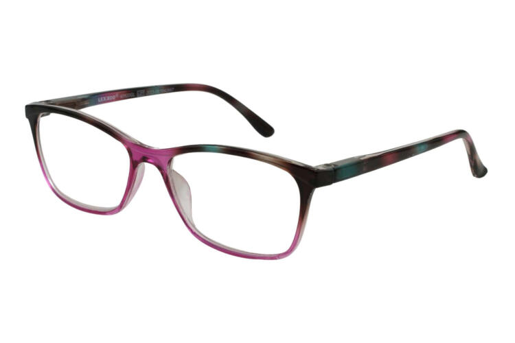 Reading glasses LEXXOO 4092 brown-pink sideways