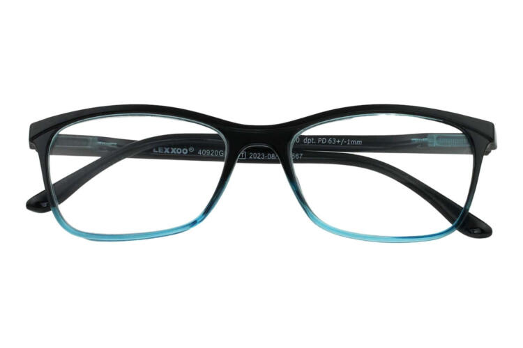 leXXOO-reading-glasses-4092-black-blue-front-closed Reading glasses LEXXOO 4092 black-blue closed