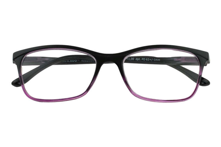 lexxoo-lesebrille-4092-schwarz-lila-frontal-geschlossen Lesebrille LEXXOO 4092 schwarz-lila geschlossen