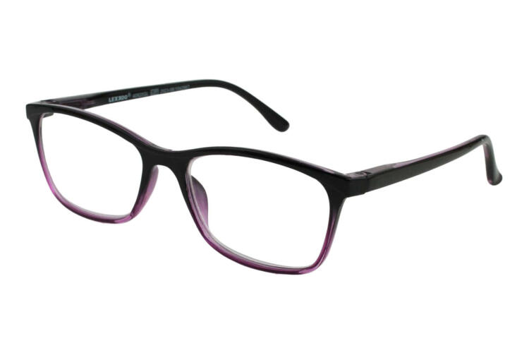 lexxoo-lesebrille-4092-schwarz-lila-seitlich Lesebrille LEXXOO 4092 schwarz-lila seitlich