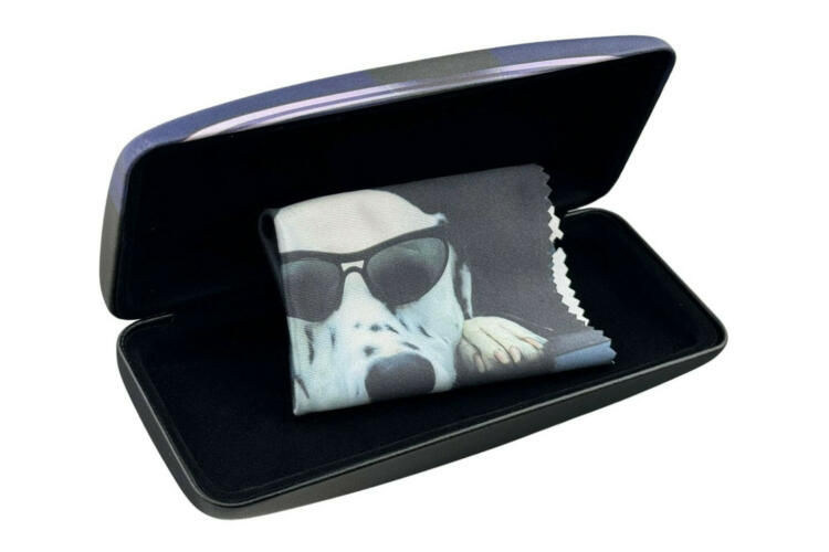 Victoria-Collection-Dogs-Dalmatiner-Etui-offen Lesebrillen Etui Victoria Collection Dalmatiner