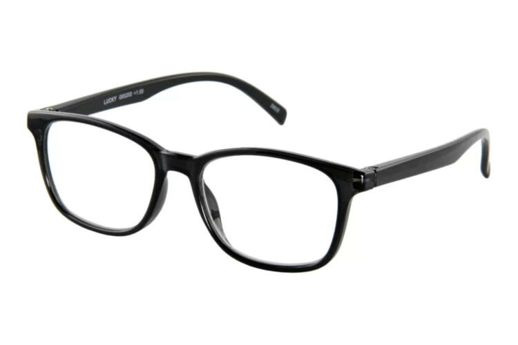 I Need You Lesebrille Lucky schwarz seitlich Lesebrille I Need You Lucky schwarz seitlich