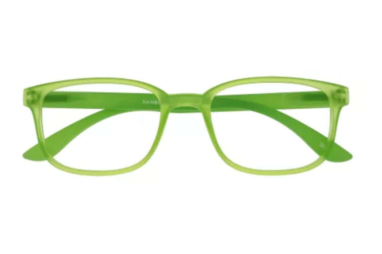 I Need You Lesebrille Rainbow gruen frontal Rainbow green