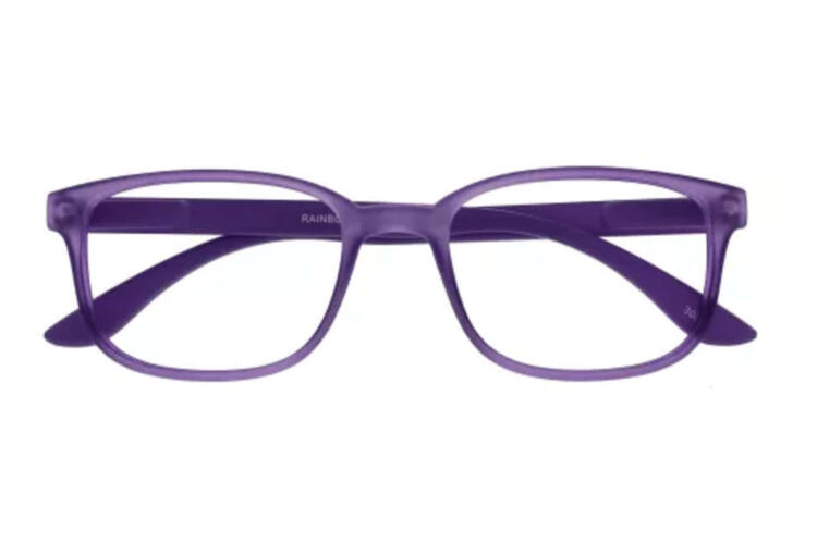 I Need You Lesebrille Rainbow lila frontal Rainbow Purple