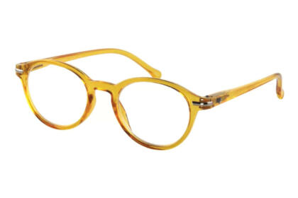 Lesebrille I Need You Tropic gelb seitlich