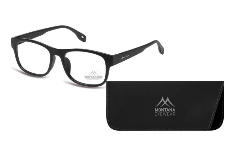 Lesebrille Montana MRC1 schwarz mit Etui Lesebrille Montana MRC1 schwarz mit Etui