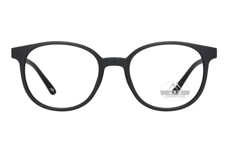 Montana reading glasses MRC2 black frontal Reading glasses Montana MRC2 black frontal