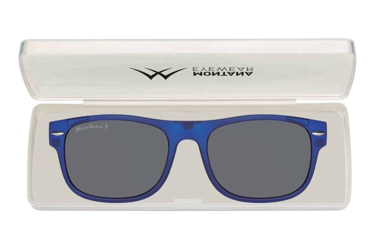 Montana Sonnenclip MRC1 blau mit Etui Montana Sonnenclip MRC1 blau mit Etui