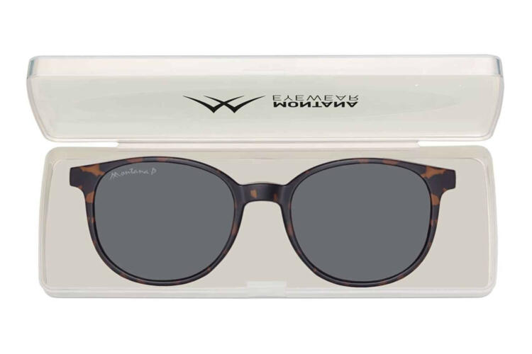 Montana Sonnenclip MRC2 havanna mit Etui Sonnenclip Montana MRC2 havanna mit Etui
