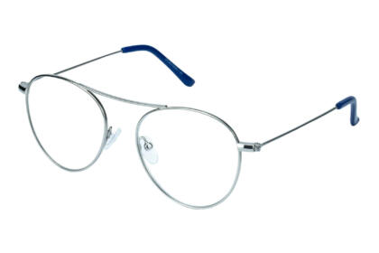 Lesebrille I Need You Dylan silber seitlich