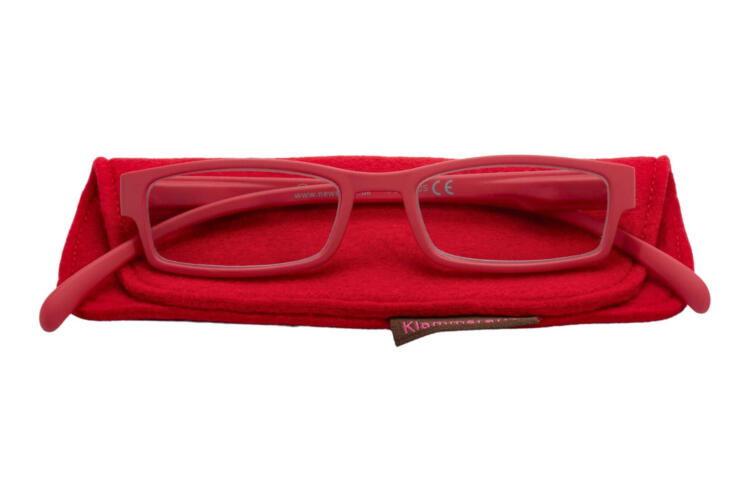 Lesebrille Klammeraffe 01 bright red mit etui Lesebrille Klammeraffe 01 bright red mit etui