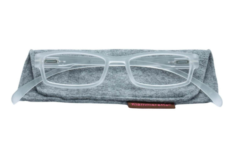 Reading glasses Klammeraffe 01 crystal with case