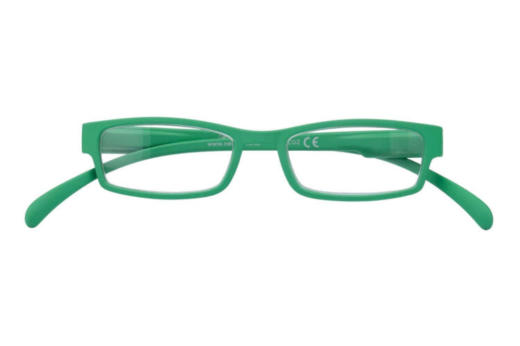 Reading glasses Klammeraffe 01 grass green closed Reading glasses Klammeraffe 01 grass green closed