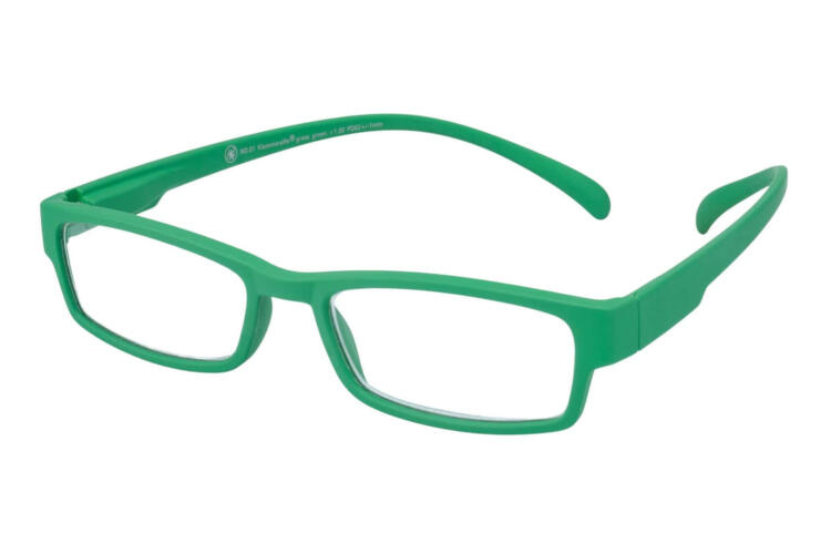 Reading glasses Klammeraffe 01 grass green sideways Reading glasses Klammeraffe 01 grass green sideways