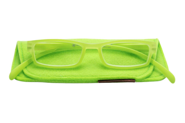 Reading glasses Klammeraffe 01 lemon with case