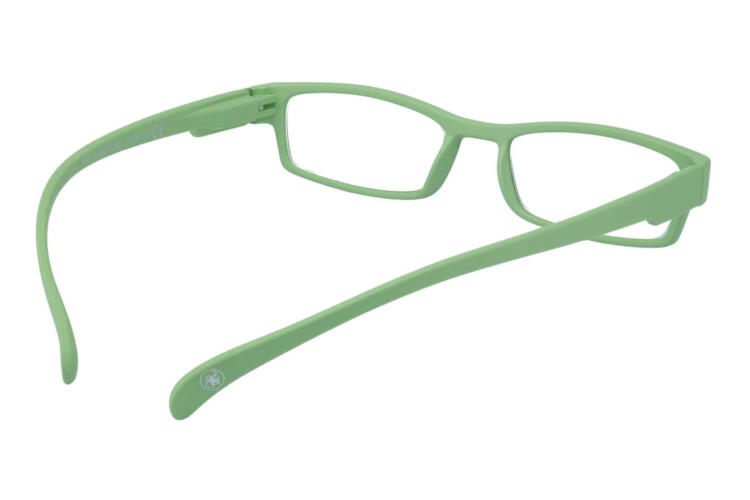 Lesebrille Klammeraffe 01 new green innen Lesebrille Klammeraffe 01 new green innen