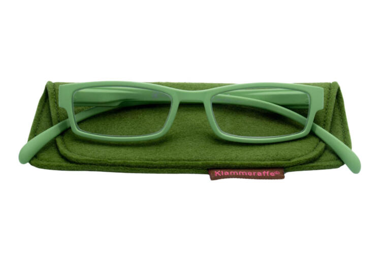 Lesebrille Klammeraffe 01 new green mit etui Lesebrille Klammeraffe 01 new green mit etui