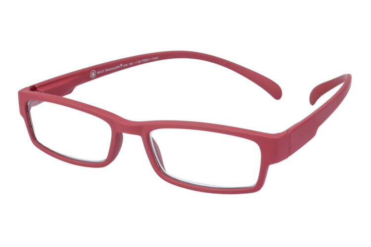 Reading glasses Klammeraffe 01 new red sideways Reading glasses Klammeraffe 01 new red sideways
