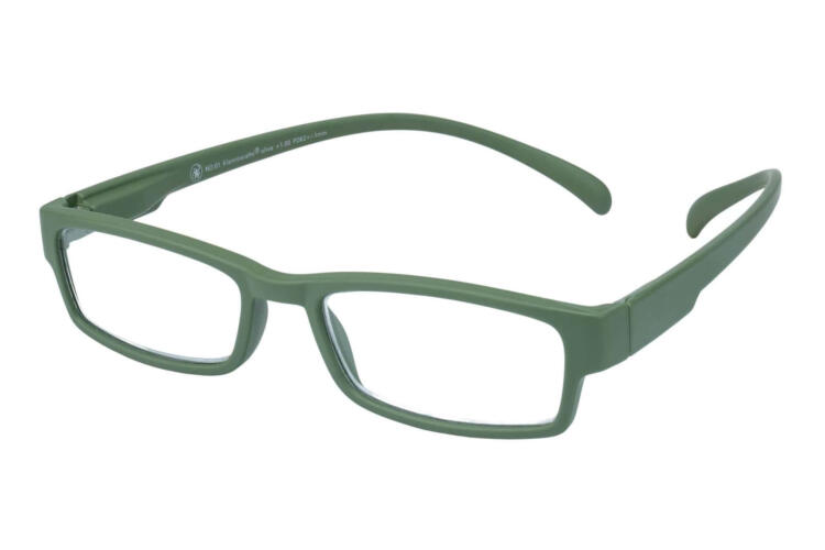 Reading glasses Klammeraffe 01 olive sideways