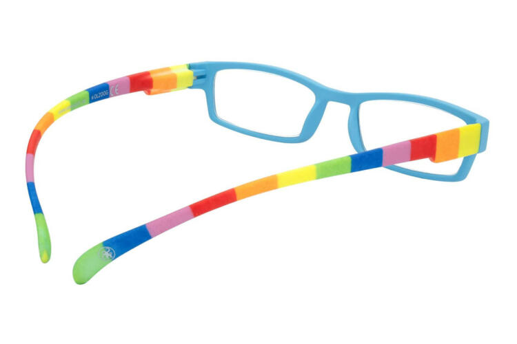 Lesebrille Klammeraffe 08 farbenfroh blue innen Lesebrille Klammeraffe 08 farbenfroh blue innen