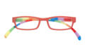 Lesebrille Klammeraffe 08 farbenfroh red geschlossen Lesebrille Klammeraffe 08 farbenfroh red geschlossen