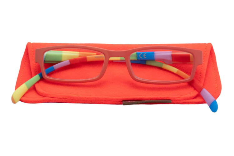 Lesebrille Klammeraffe 08 farbenfroh red mit etui Lesebrille Klammeraffe 08 farbenfroh red mit etui