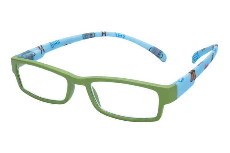 Reading glasses Klammeraffe 08 green meadow sideways Reading glasses Klammeraffe 08 green meadow sideways