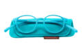 Reading glasses Klammeraffe 12 aqua with case