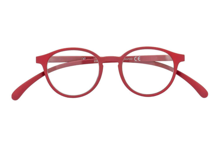 Lesebrille Klammeraffe 12 red geschlossen Lesebrille Klammeraffe 12 red geschlossen