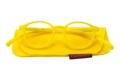 Reading glasses Klammeraffe 12 vibrant yellow with case Reading glasses Klammeraffe 12 vibrant yellow with case