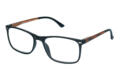 Lesebrille Lexxoo 4121A schwarz braun seitlich Lesebrille Lexxoo 4121A schwarz braun seitlich