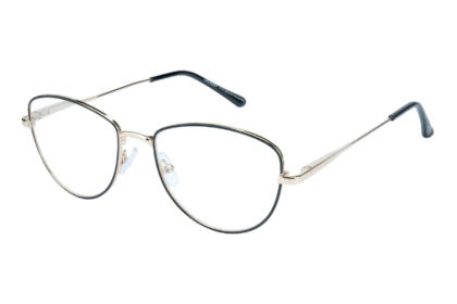 Lesebrille Lexxoo 4153B schwarz seitlich