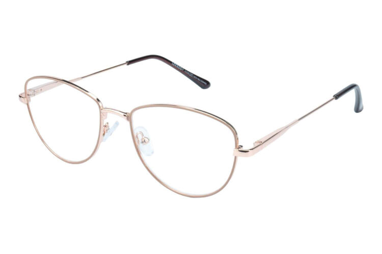 Lesebrille Lexxoo 4153B rosegold seitlich Lesebrille Lexxoo 4153B rosegold seitlich