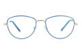 Lesebrille Lexxoo 4153B blau frontal Lesebrille Lexxoo 4153B blau frontal
