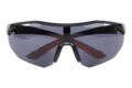 Sports glasses with a reading section (bifocal), black/red