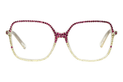 BRI-LILY-STRASS-WEISS-PINK_frontal Lesebrille mit Strasssteinchen Lily
