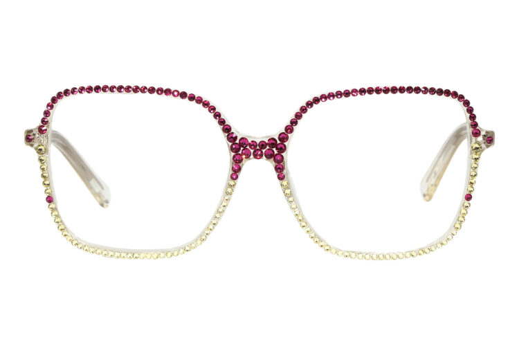 BRI-LILY-STRASS-WEISS-PINK_frontal Lesebrille mit Strasssteinchen Lily