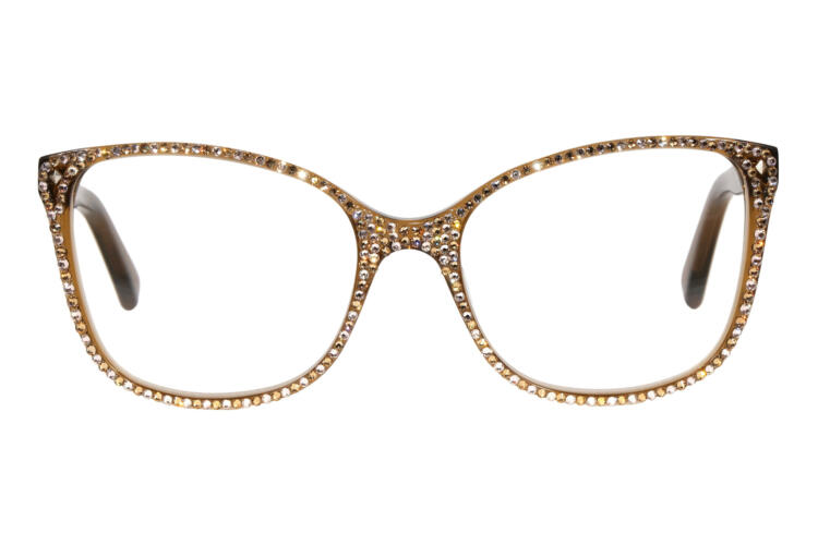 BRI-TULIP-STRASS-BRAUN_frontal Tulip, rhinestone-brown