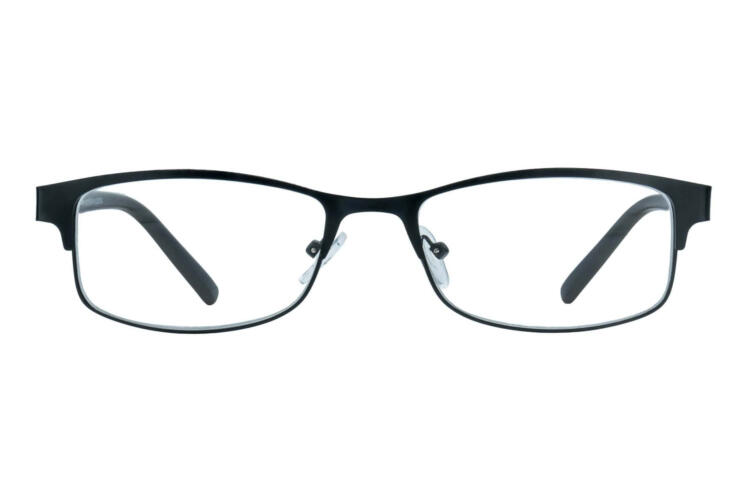 Lesebrille Lexxoo 4121B schwarz frontal 4121B Schwarz
