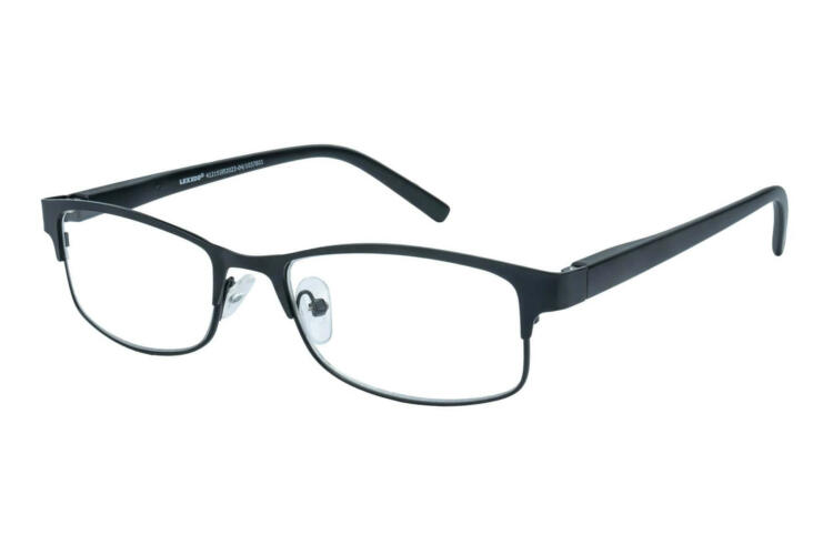 Lesebrille Lexxoo 4121B schwarz seitlich Lesebrille Lexxoo 4121B schwarz seitlich