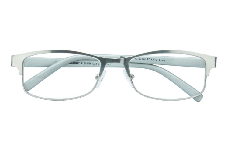 Lesbrille Lexxoo 4121B silber geschlossen Lesbrille Lexxoo 4121B silber geschlossen