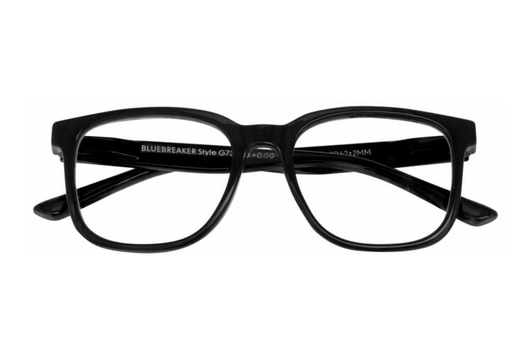 iny-bluebreakerstyle-schwarz-frontal-geschlossen Bluebreaker Style Blaulichtfilter Brille Schwarz