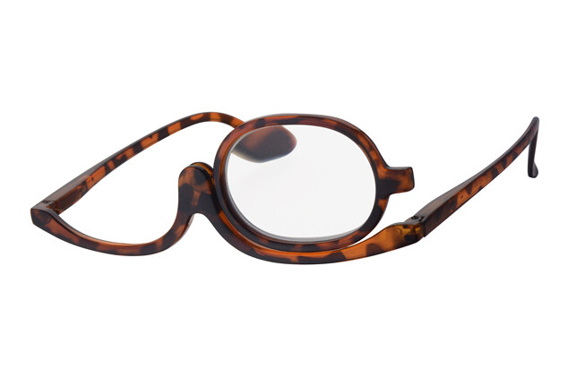 r6900-havanna-seitlich R6900 Make-up glasses with reading strength, Tortoise