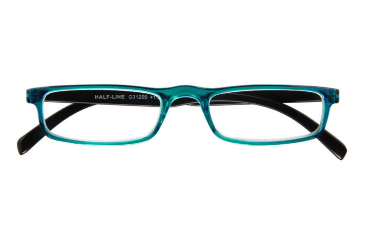 half-line-turquoise-frontal Half Line, black blue